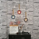 GobekUsa Glass Ball Pendant Lamp LED Hanging Light for Minimalist Living Room