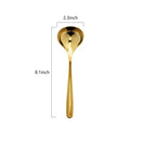 GobekUsa 304 Stainless Steel Small Gravy Ladle - 21cm/8.1inch | Dishwasher Safe Sauce Spoon