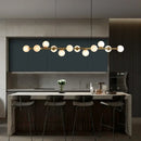 GobekUsa Glass Ball LED Pendant Lights for Home Dining Kitchen Island Chandelier