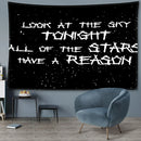 GobekUsa Black Sky Art Tapestry: Lil Peep Aesthetic Dorm Decor for Mysterious Vibes