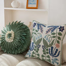 GobekUsa Embroidered Floral Office Cushion Pillowcase - 45x45CM