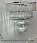 GobekUsa Crystal Ice Bar Chandelier: Luxury Hotel Restaurant Living Room Lighting