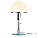 GobekUsa Bauhaus Milk White Glass Table Lamp Chrome Nordic Retro Light