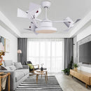 GobekUsa Ceiling Fan Lamp Invisible European Style Bedroom Electric Fan Simple Design