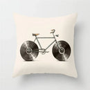 GobekUsa Black Camera Print Retro Cushion Cover for Home Sofa Chair