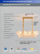 GobekUsa Glass Flower Princess Room LightLux Postmodern French Cream Wind Lamp