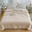 GobekUsa Coral Fleece Blanket: MultiFunctional Soft Skin-Friendly Warm Shawl