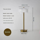 GobekUsa Diamond Touch Desk Lamp, Modern Metal, Bedside Atmosphere, Creative & Romantic