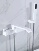 GobekUsa Brushed Gold Wall Mounted Waterfall Bathtub Shower Set Mixer Tap