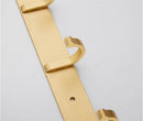 GobekUsa Brushed Gold Aluminum Robe Hooks Set of 4 - Bathroom & Kitchen Hangers