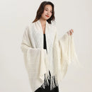 GobekUsa Knitted Diamond Blanket: Versatile Solid Shawl for Home, Office, Travel
