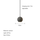 GobekUsa Cement Planet Chandelier Hanging Lamp for Dining Room & Bedroom