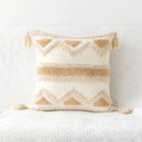 GobekUsa Boho Geometric Tufted Cushion Cover Cotton Canvas Pillow Covers