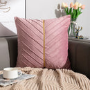 GobekUsa Golden Velvet Patchwork Cushion Cover for Sofa Decor