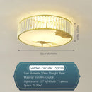 GobekUsa Crystal Round Ceiling Light - Modern Warm Bedroom Atmosphere