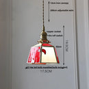 GobekUsa Gray Glass LED Pendant Light Fixture with Adjustable Hang Lamp