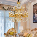 GobekUsa Jade Crystal Chandelier - Elegant European Style Living Room Lighting