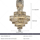 GobekUsa Crystal Chandelier: Luxury Modern Staircase & Living Room, Hotel & Villa Lighting