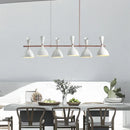 GobekUsa Nordic LED Multiple Head Chandelier - Black/White Iron Art - Living Room/Bedroom/Kitchen/Hotel
