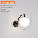GobekUsa Glass Ball Wall Light: Modern Nordic Living Bedroom Sconce Fixture