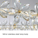 GobekUsa Gold Crystal Spiral Chandelier LED Pendant Lights for Home Decoration