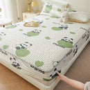 GobekUsa Cute Cartoon Pattern Cooling Fitted Sheet with Natural Latex Fabric