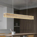 GobekUsa Golden LED Modern Crystal Chandelier for Home, Restaurant, Cafe, Bar - Luxury Interior Lighting