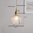GobekUsa Crystal Brass LED Pendant Light: Modern Nordic Style, Adjustable Wire, E14 Fixture