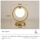 GobekUsa Glass Ball LED Table Lamp for Stylish Bedroom Decor