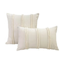 GobekUsa Boho Geometry Fringed Patchwork Cushion Cover - Decorative Pillowcase