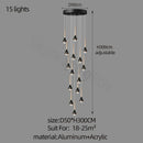 GobekUsa Luxe Loft Chandelier: Nordic Modern Style for Living Room, Hotel, or Apartment