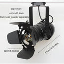 GobekUsa Industrial Spotlight Rail Light with Barndoor for Clothes Store Lighting