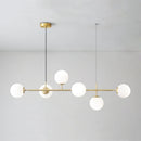 GobekUsa Golden Glass Ball LED Pendant Light for Home Decor