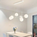 GobekUsa French White Pendant Chandelier Light Set with E27 Bulb for Elegant Décor