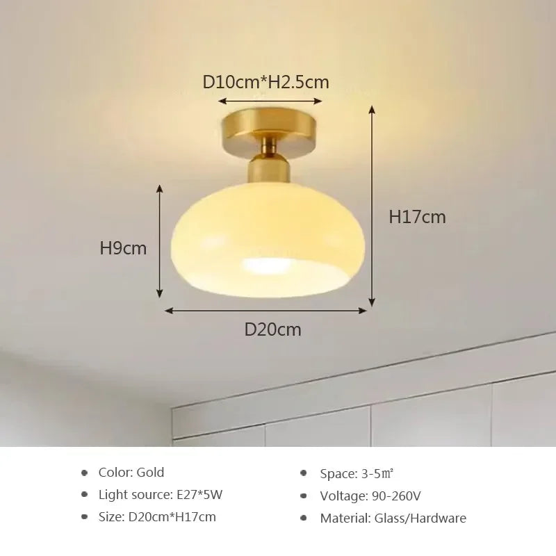 GobekUsa Gold LED Ceiling Light for Home Hotel Bedroom Living Room - Modern Lighting Fixture, photo 9 of 9
