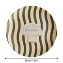 GobekUsa Korean Style Round Bamboo Fiber Dining Plate for Desserts, Fruits, and Cakes