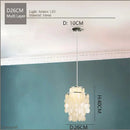 GobekUsa Gold Chrome Metal Shell Chandelier for Restaurant Living Room Hotel Hall