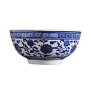 GobekUsa Blue and White Ceramic Noodle Bowl - Japanese Style Tableware