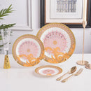 GobekUsa Golden Flower Bone China Tableware Set