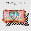 GobekUsa Cat Print Velvet Cushion Cover
