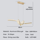 GobekUsa Gold LED Chandeliers: Modern Kitchen & Restaurant Lighting Fixtures