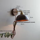 GobekUsa LED Wall Sconce Walnut Wood Rotate Stair Light Fixture Modern Nordic Design