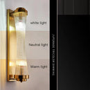 GobekUsa Crystal Wall Sconce: Copper LED Bedroom Lighting for TV Background, Dining Room