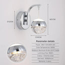 GobekUsa Gold Crystal Bubble Wall Sconce Light for Home Bedroom Decor