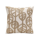 GobekUsa Leaves Embroidered Pillow Cover - 45*45 Decorative Cushion for Living Room