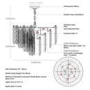 GobekUsa Crystal Bedroom Pendant Lamp: Designer Luxury Glass Lighting for Living Room