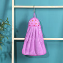 GobekUsa Coral Velvet Hand Towel: Absorbent Cleaning Tool for Home Kitchen & Bathroom