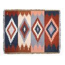 GobekUsa Geometric Cotton Knitted Sofa Blanket & Tapestry