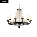 GobekUsa Crystal Chandelier: Retro Industrial Lighting for Living Room, Dinning Room Decor