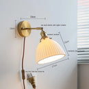 GobekUsa Ceramic LED Wall Light for Home Indoor Decor Bedroom Bathroom Mirror